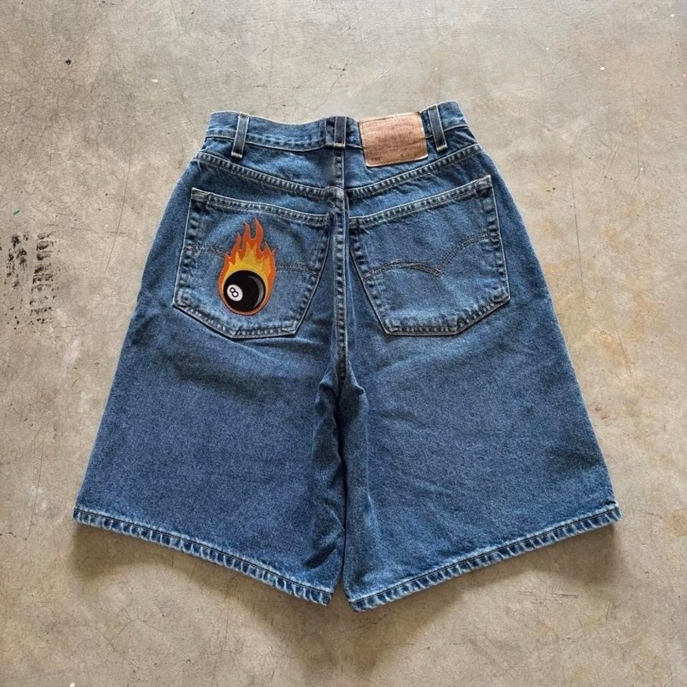 Baggy Levi's 550 Relaxed Jorts Denim Jean Shorts Long Vintage 90s - 38